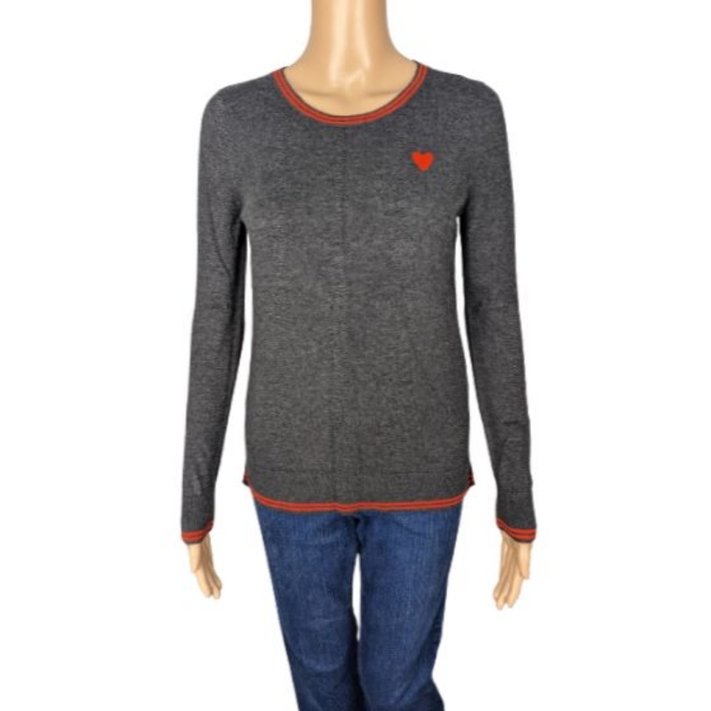 Old Navy Classic Crew Neck Heart Sweater XS
